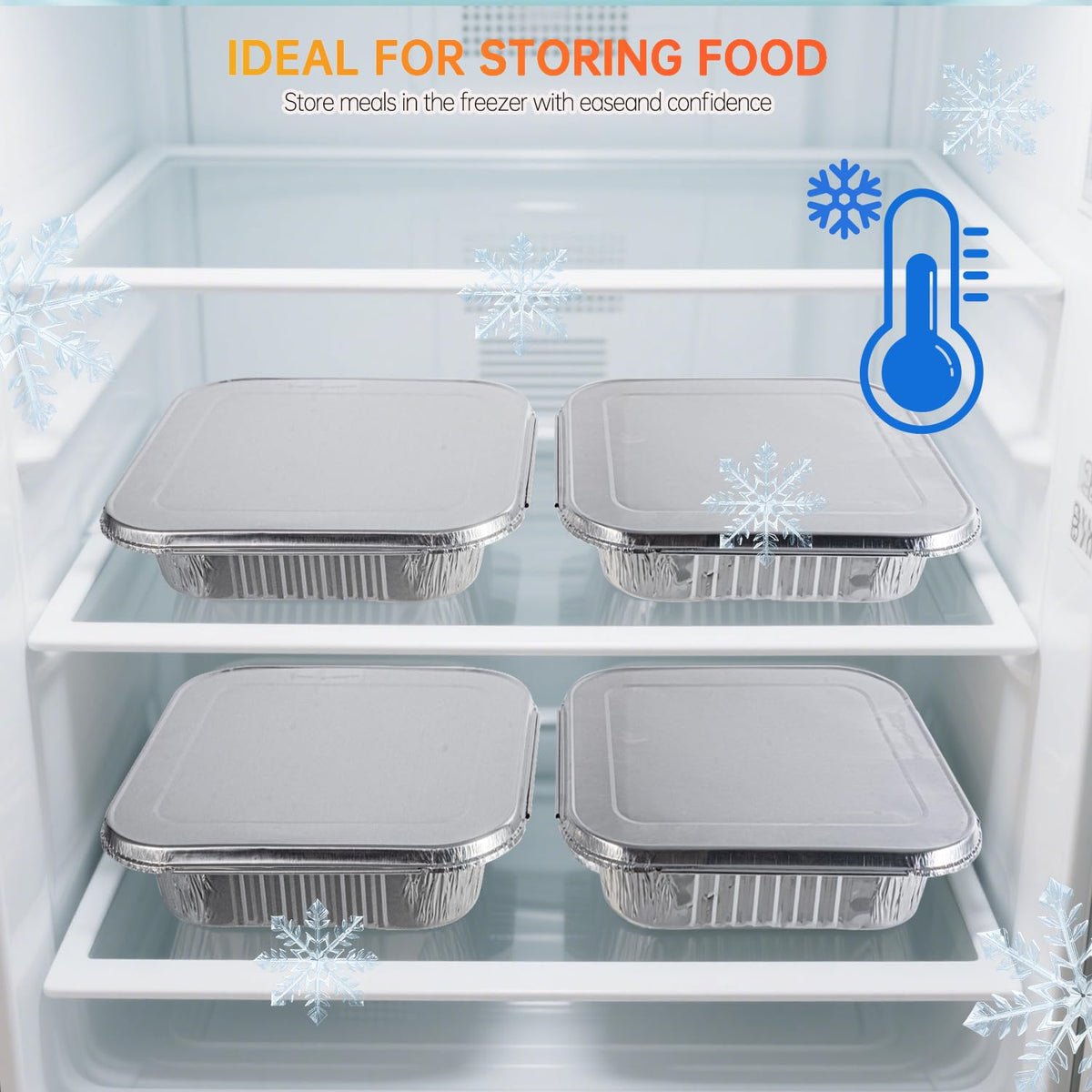 Ezsart aluminum containers with lids designed to lock in freshness and prevent spills