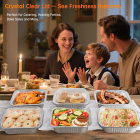 Ezsart freezer-safe aluminum pans preserve freshness during freezing