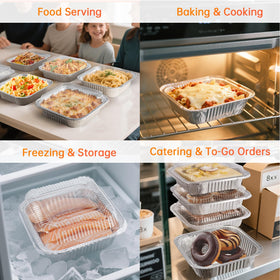 Ezsart recyclable disposable pans offer eco-friendly cleanup after use