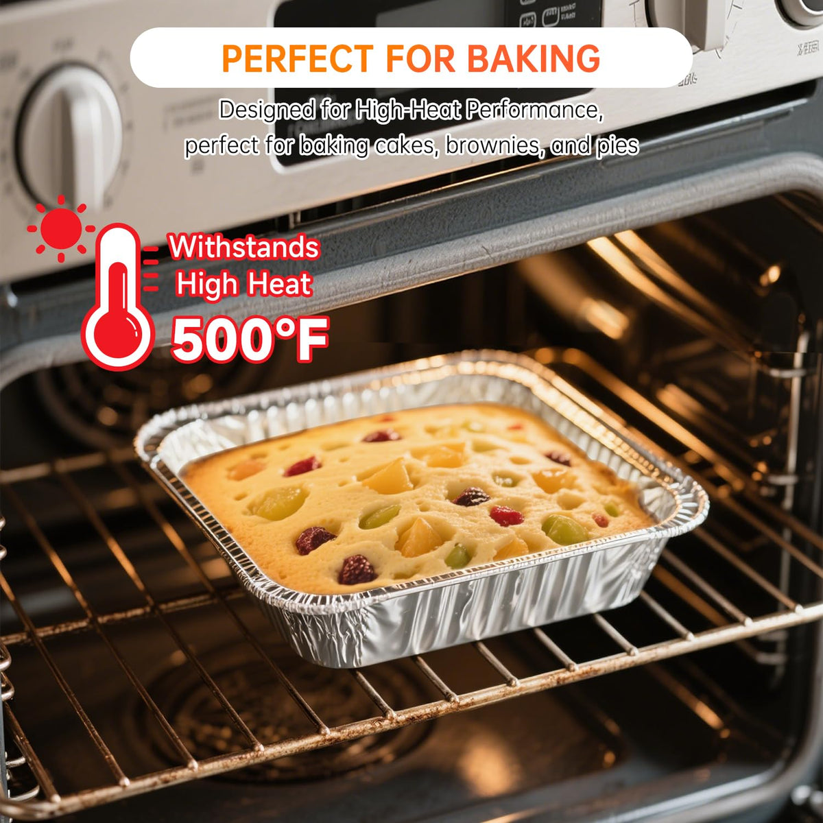 Ezsart sturdy aluminum trays prevent spills during baking and transport