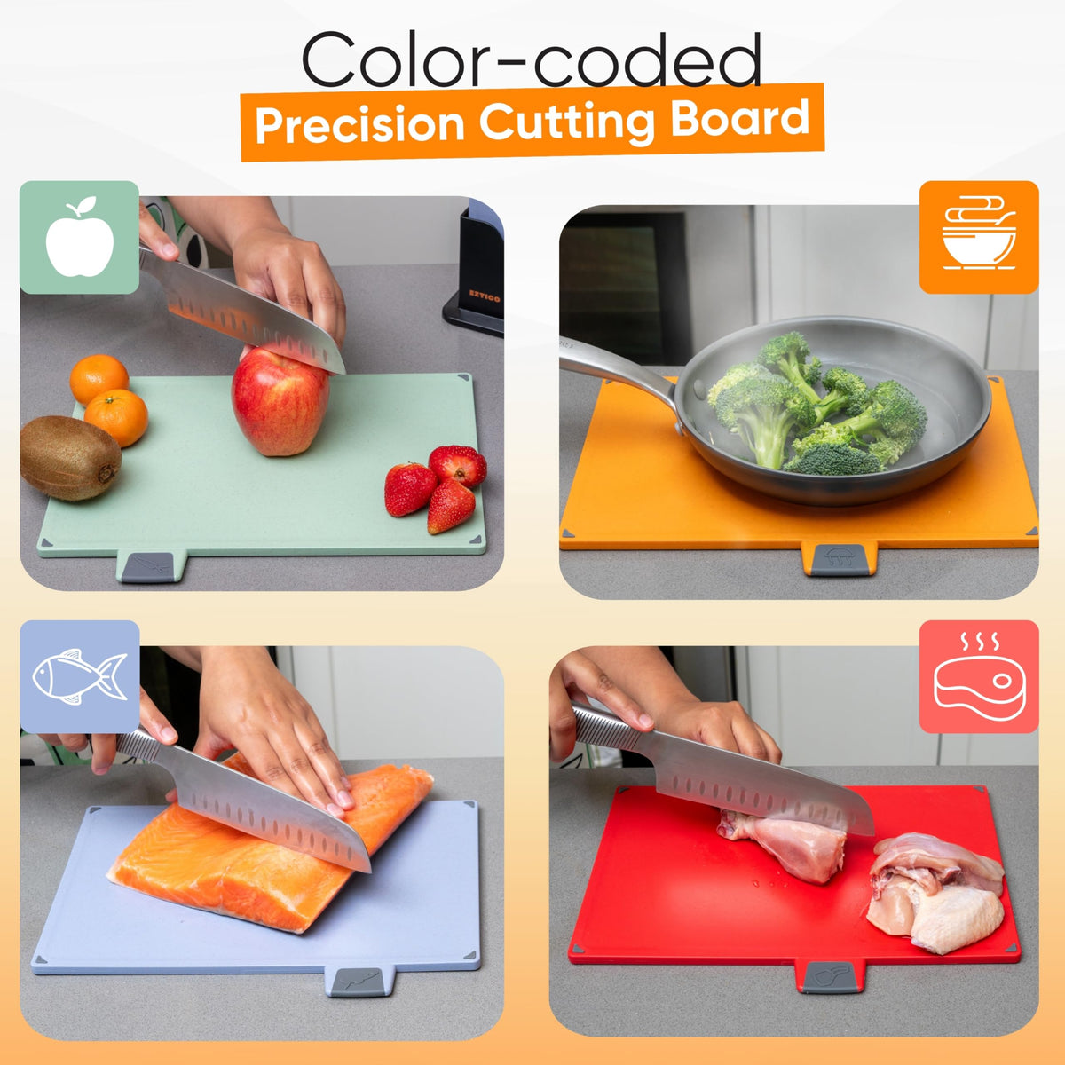 EZTICO kitchen organization stand helps tidy countertops.