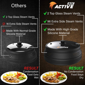 EZY ACTIVE 96-vent design minimizes moisture buildup