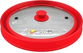 EZY ACTIVE dishwasher-safe splatter cover cleans quickly after meals.