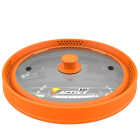 EZY ACTIVE heat‑resistant microwave lid rated up to 450°F keeps the kitchen tidy.