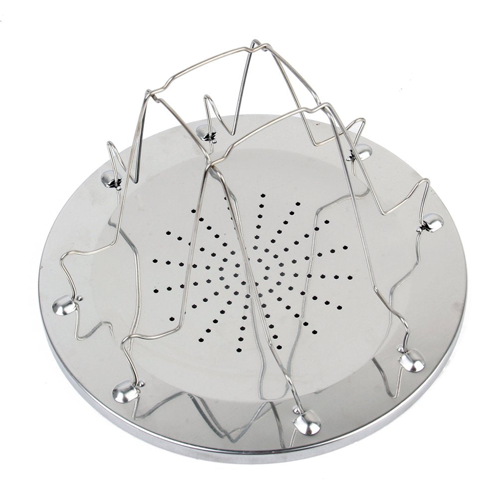 EZYoutdoor camp stove toaster in use on a hiking setup