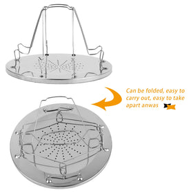EZYoutdoor foldable camping toaster compact for backpack packing