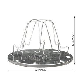 EZYoutdoor stainless steel camp toaster showing robust construction