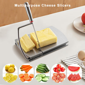 Faat3 Coi4 cheese slicer grid-scale guide for even portions