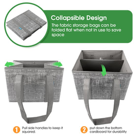 Fab totes 3-pack grey display showcasing convenient multi-pack in your cart