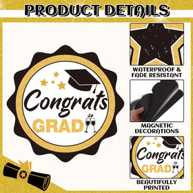 Fabbay Doctor Hat pattern magnet suits graduation décor on metal surfaces