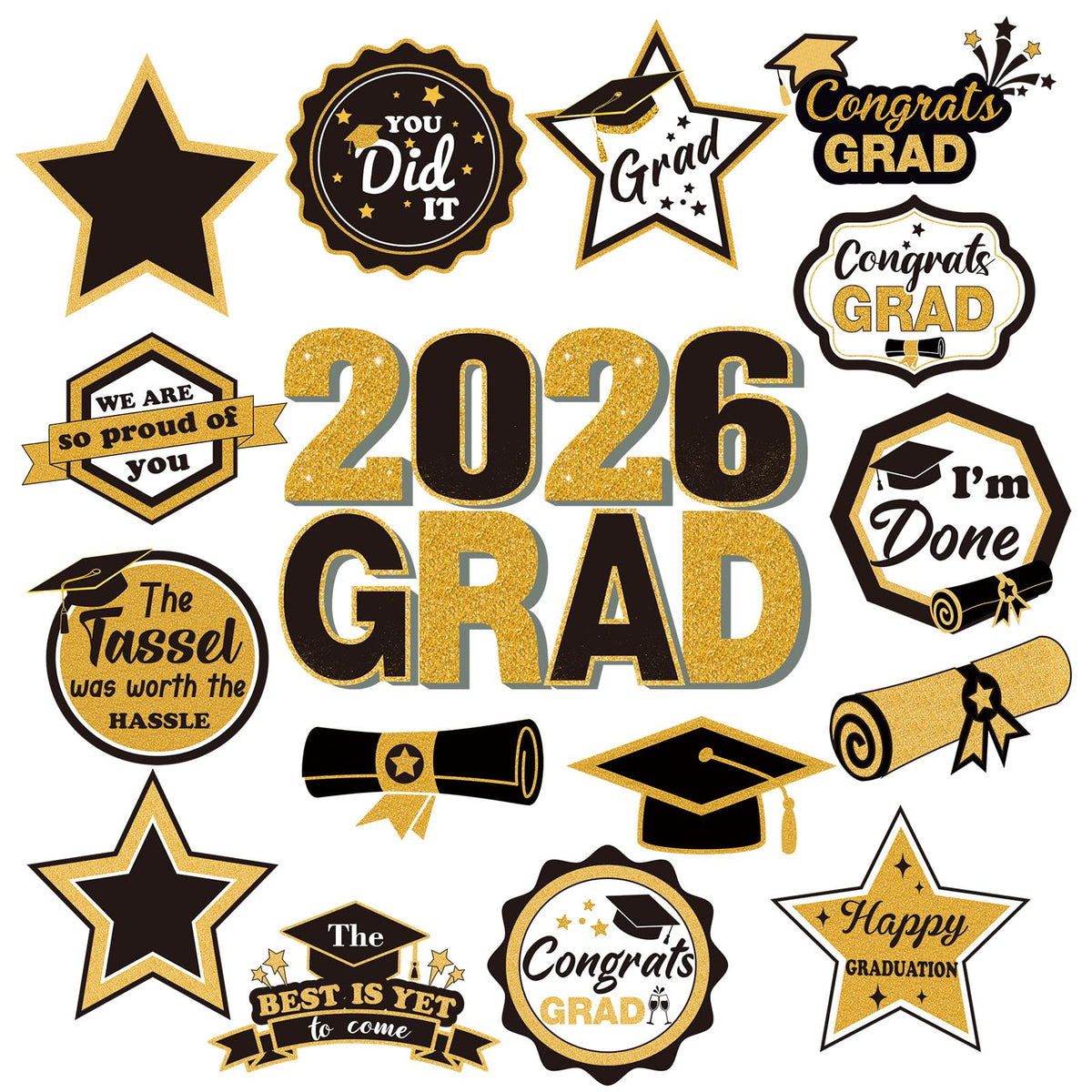 Fabbay graduation magnets collection for fridge and car displays