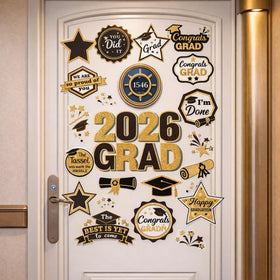 Fabbay Proud of You words magnet for celebrating graduates on metal surfaces