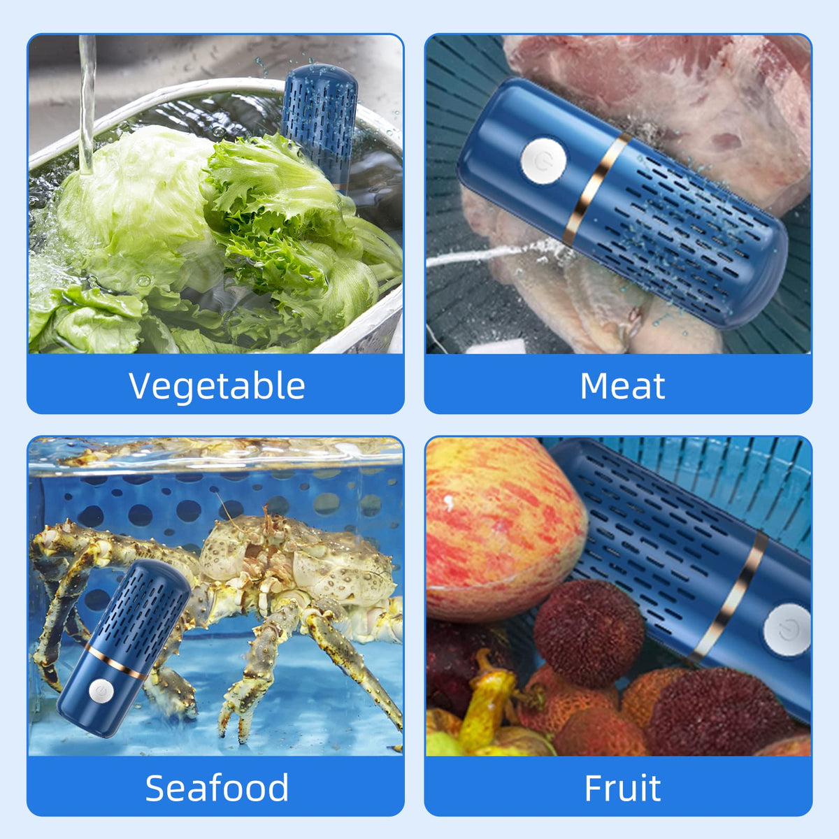 Fabenix contents in water cleaning blue bowl shot shows versatile washing in water