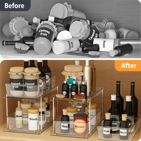 Fabspace multipurpose vanity counter tray tidy cosmetics and skincare items.