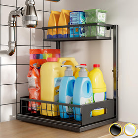 Fabutier under-sink organizer lower basket secured for stable storage