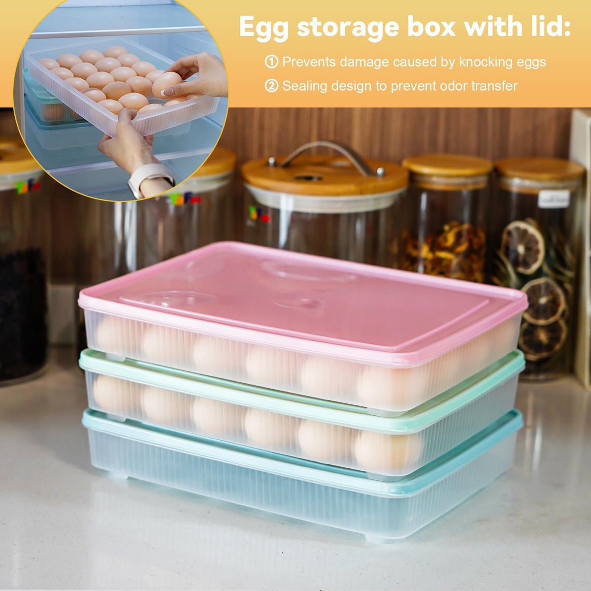 FACULX multi-use egg container doubles as a snack keeper.