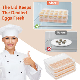 FACULX portable egg platter ideal for gatherings and picnics.