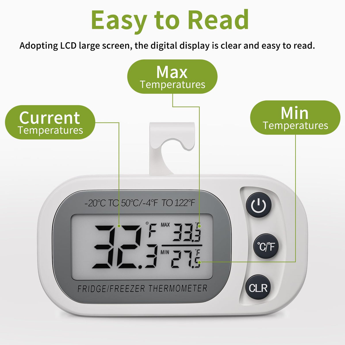 FAHZON IPx3 waterproof thermometer handles humidity in kitchens and greenhouses
