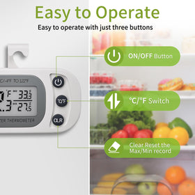 FAHZON large-display thermometer for quick temperature readings at a glance