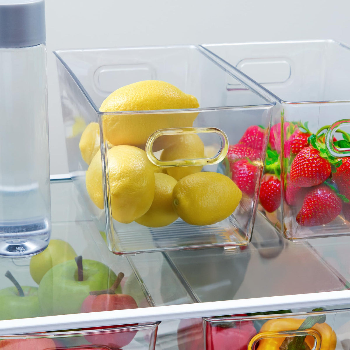 FAIRHOME durable plastic bin, wipe-clean finish for busy homes.