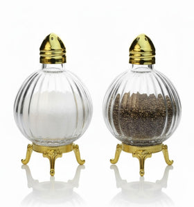 Fairturk glass salt shaker with globe design for elegant table settings.