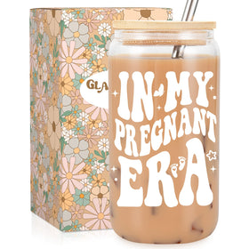 Fairy's Gift pregnant mom iced coffee cup with cute design, ideal for daily rituals
