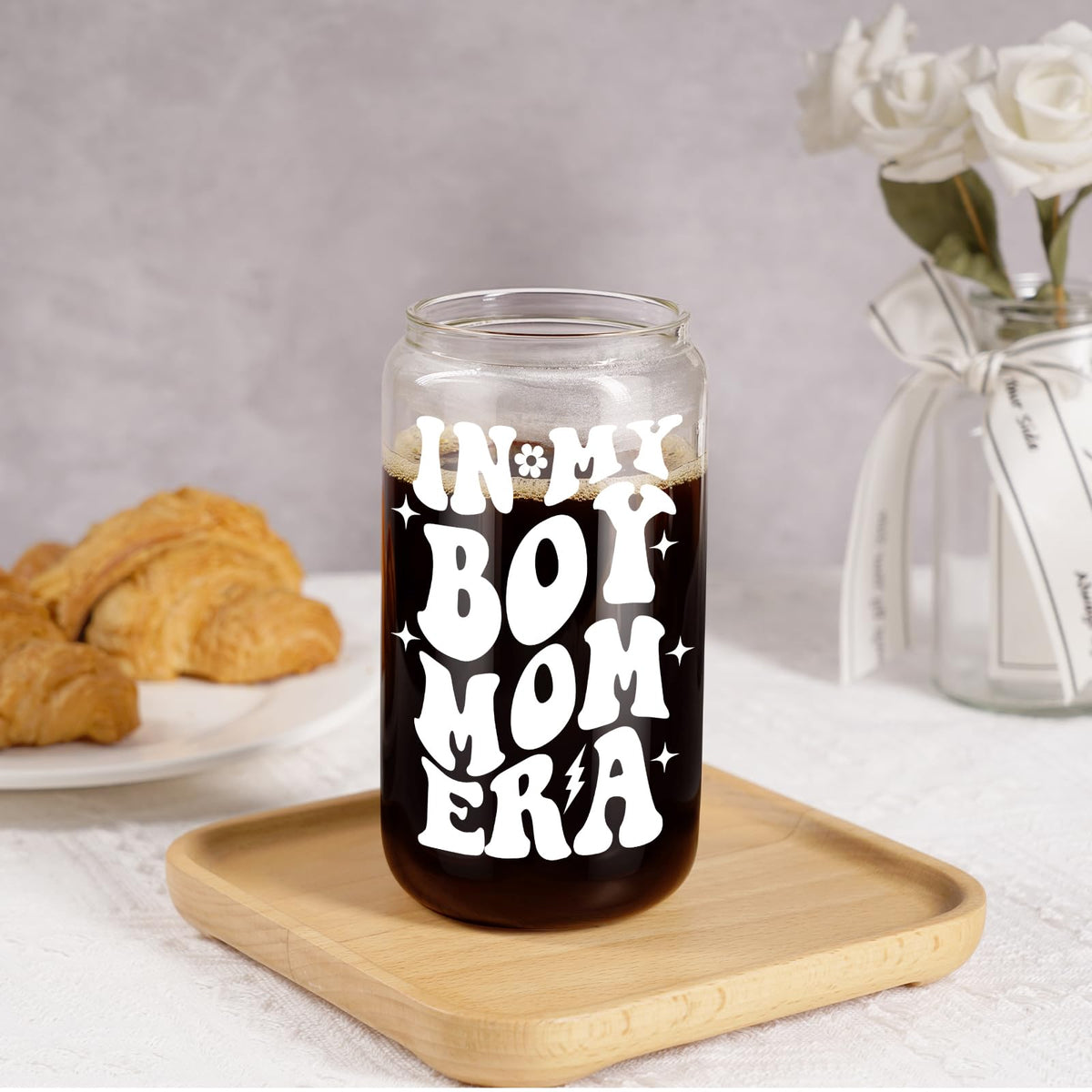 Fairy's Gift Boy Mom Era cup as a thoughtful gift for celebrations.