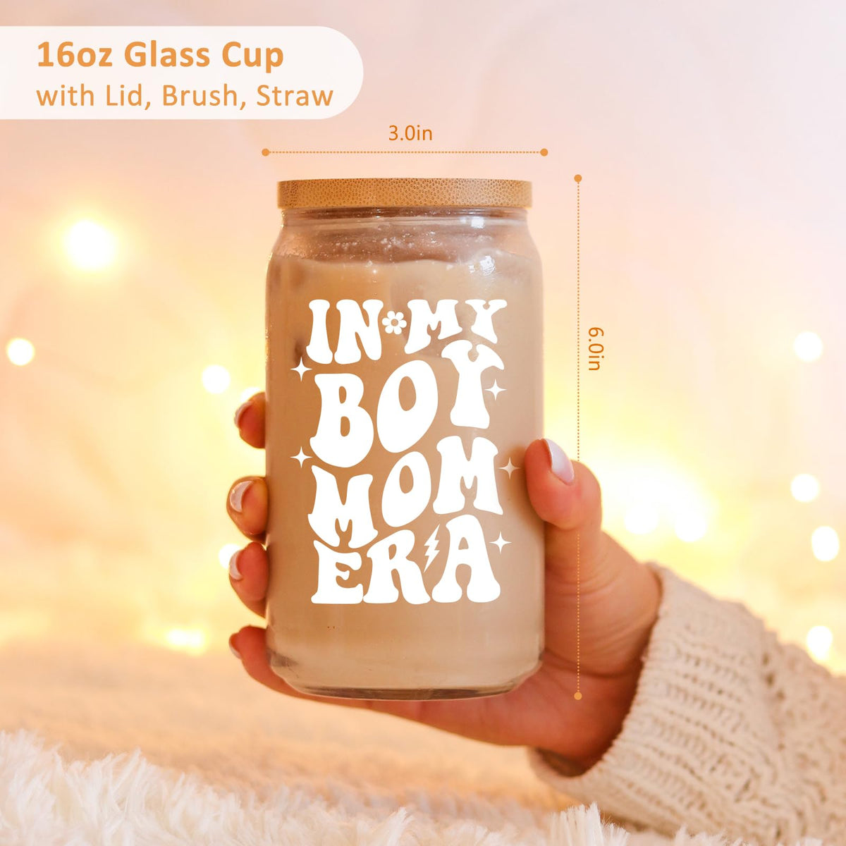 Fairy's Gift coffee cup with lid ready for on the go use.