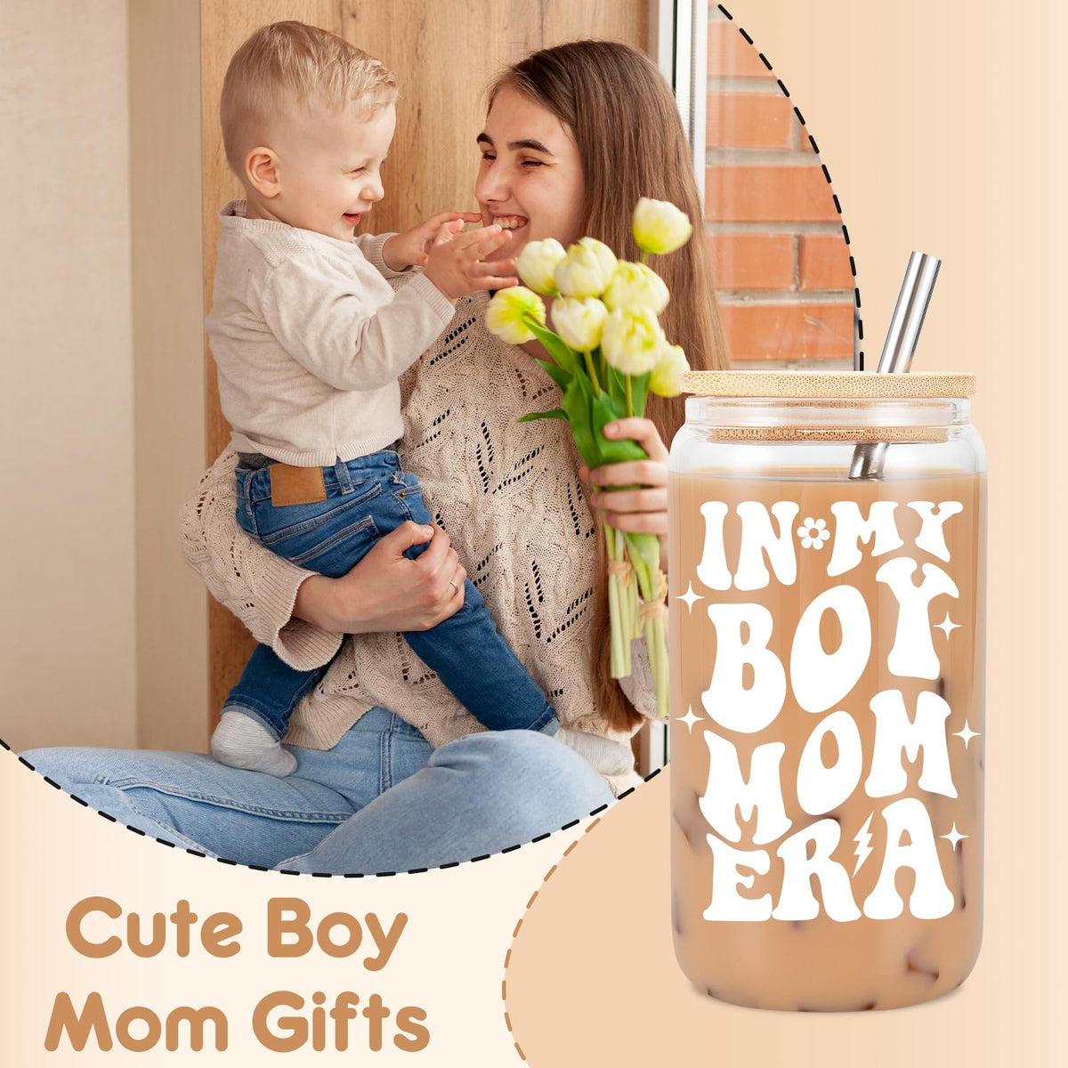 Fairy's Gift stainless steel straw included for convenient sipping.
