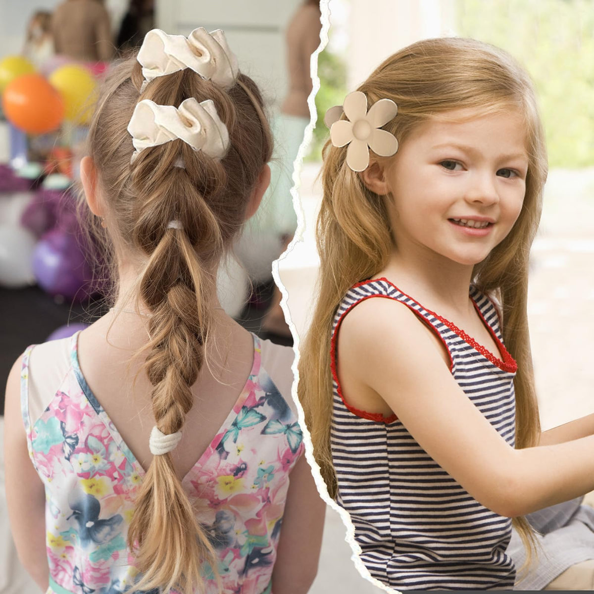 FAJAO silk hair scrunchie image emphasizing soft fabric and style