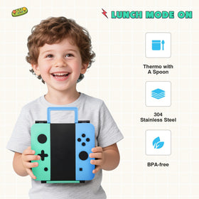FAJSL blue-green lunch set in use during school or travel scenarios