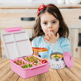 FAJSL dishwasher-safe lunch box highlights easy cleanup after meals.