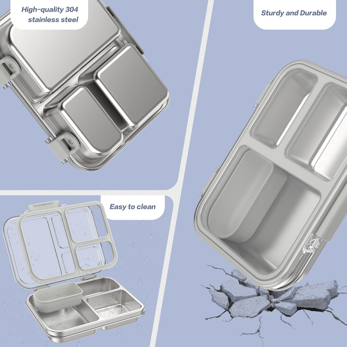 FAJSL stainless-steel base is durable and dishwasher safe for quick cleanup