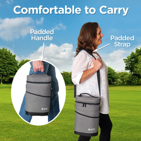 Falcona Wild two bottle sleeve set keeps bottles cold and leaks contained