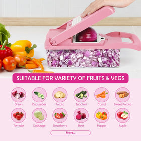 FALF onion dicer in action speeds pantry prep