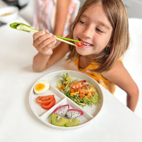 falichchch perfect-gift-colorful-plate-set makes a thoughtful present for health-minded families.