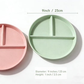 falichchch unbreakable lightweight plate indoors outdoors demonstrates versatile use at home or on picnics.