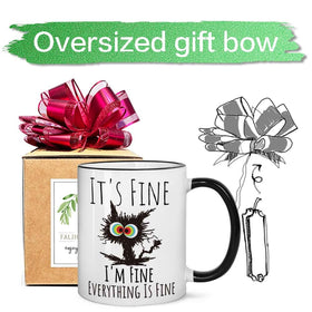 FALJIOK cat mug durable ceramic, dishwasher safe for busy mornings