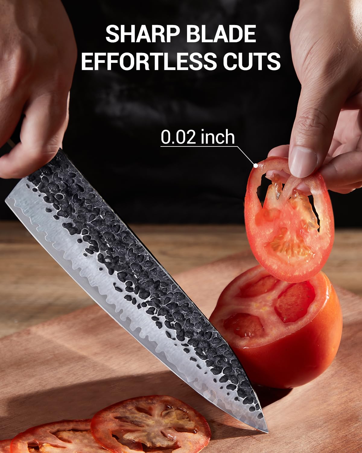 FAMCÜTE non-slip octagonal handle emphasizes balance and safe handling.