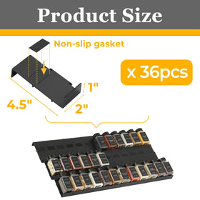 Famhap expandable spice rack drawer shows a customizable layout for max drawer space