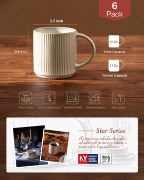 Lead-free and cadmium-free Famiware stoneware mugs for safe family use