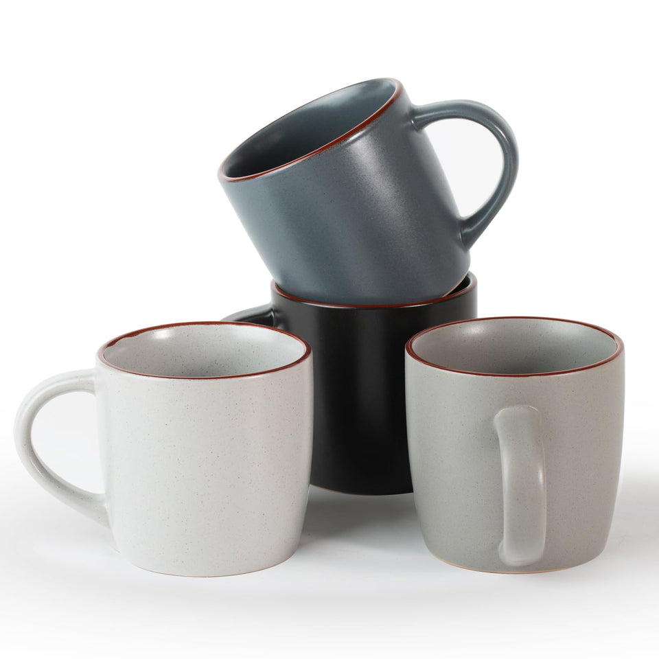 Famiware Mercury 13oz mugs set with handles for daily coffee or tea