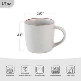 Famiware Mercury mug showing brown edge detail