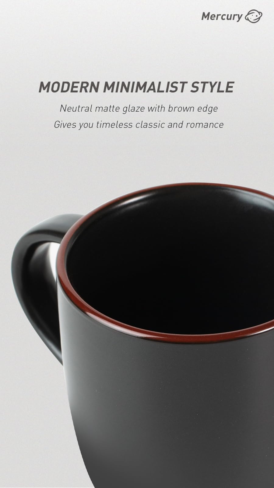 Famiware Mercury mugs with matte glaze for a modern look