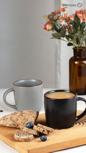 Famiware Mercury mugs with a speckled pattern for unique charm