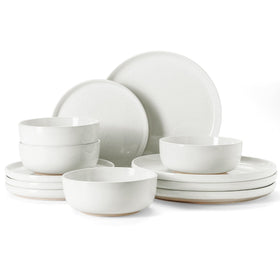 Famiware Milkyway dinner plates top view with durable glaze for everyday meals