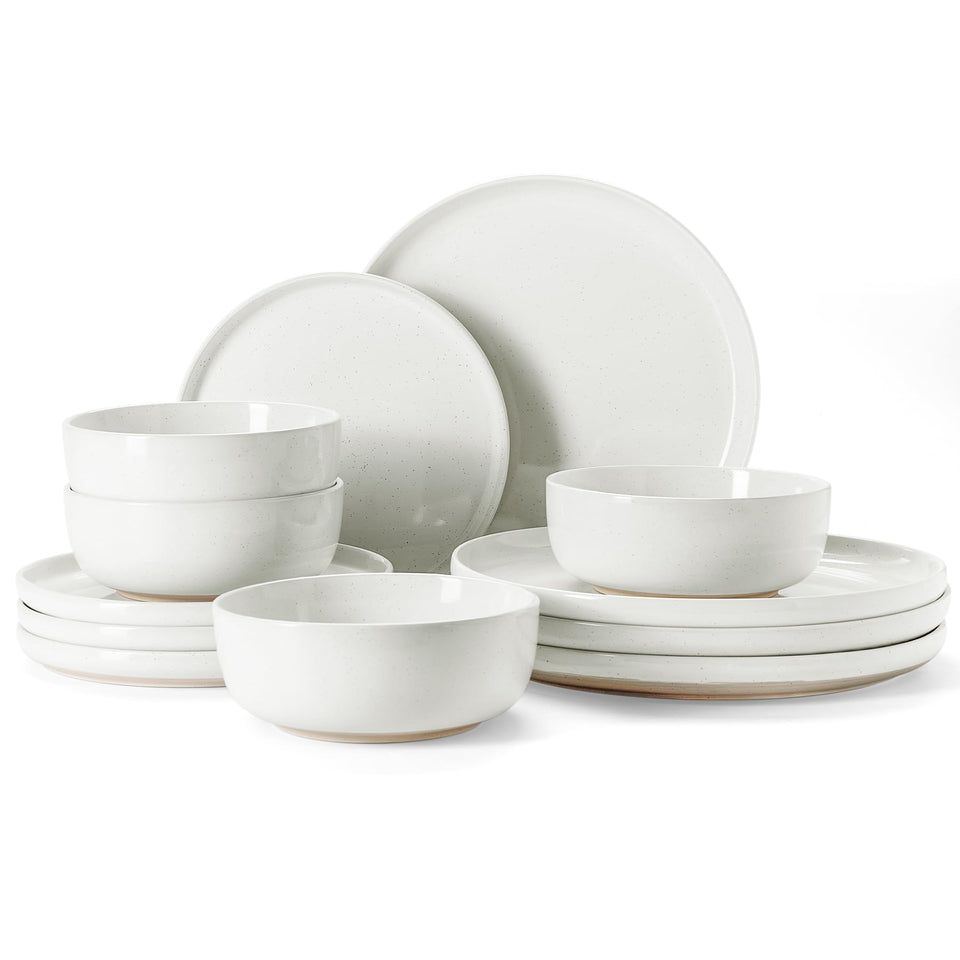 Famiware Milkyway dinner plates top view with durable glaze for everyday meals