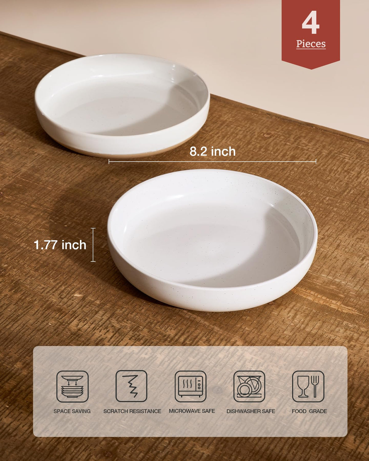 Famiware Milkyway bowl close-up with speckled glaze, durable stoneware for daily meals.