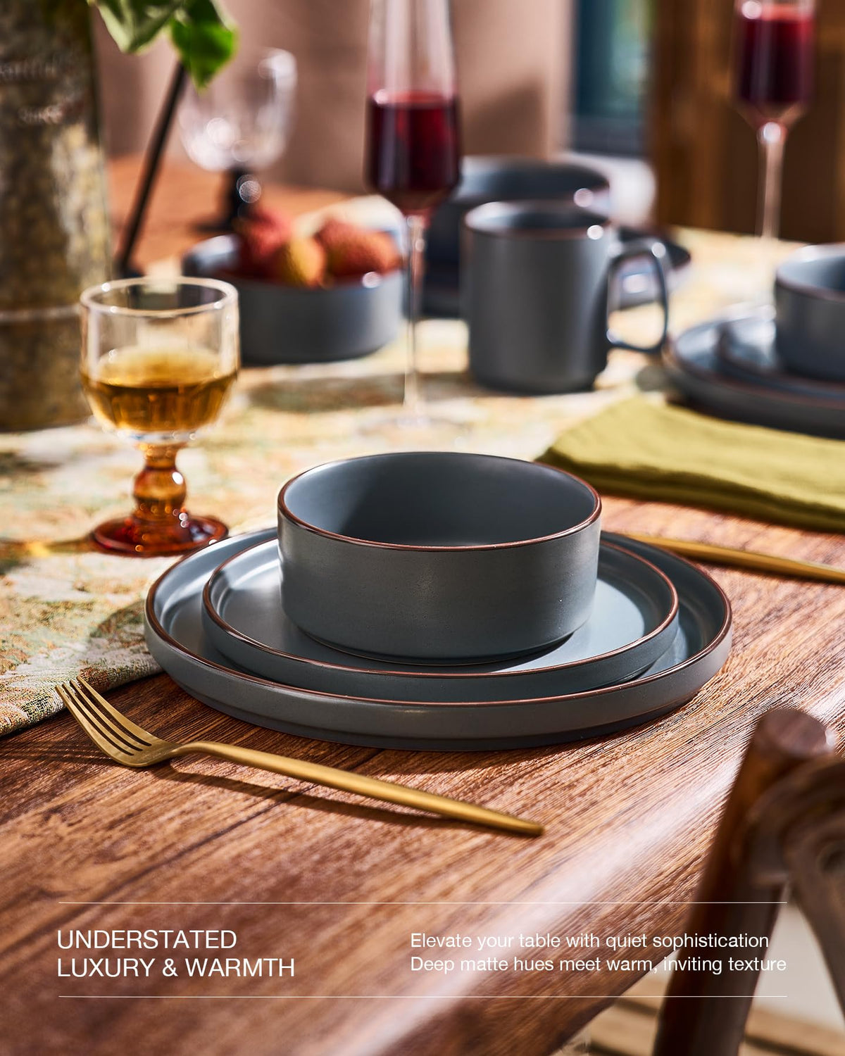 Famiware Nebula Ridge cereal bowls with deep matte finish