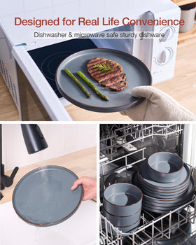 Famiware Nebula Ridge dishwasher safe dinnerware being cleaned